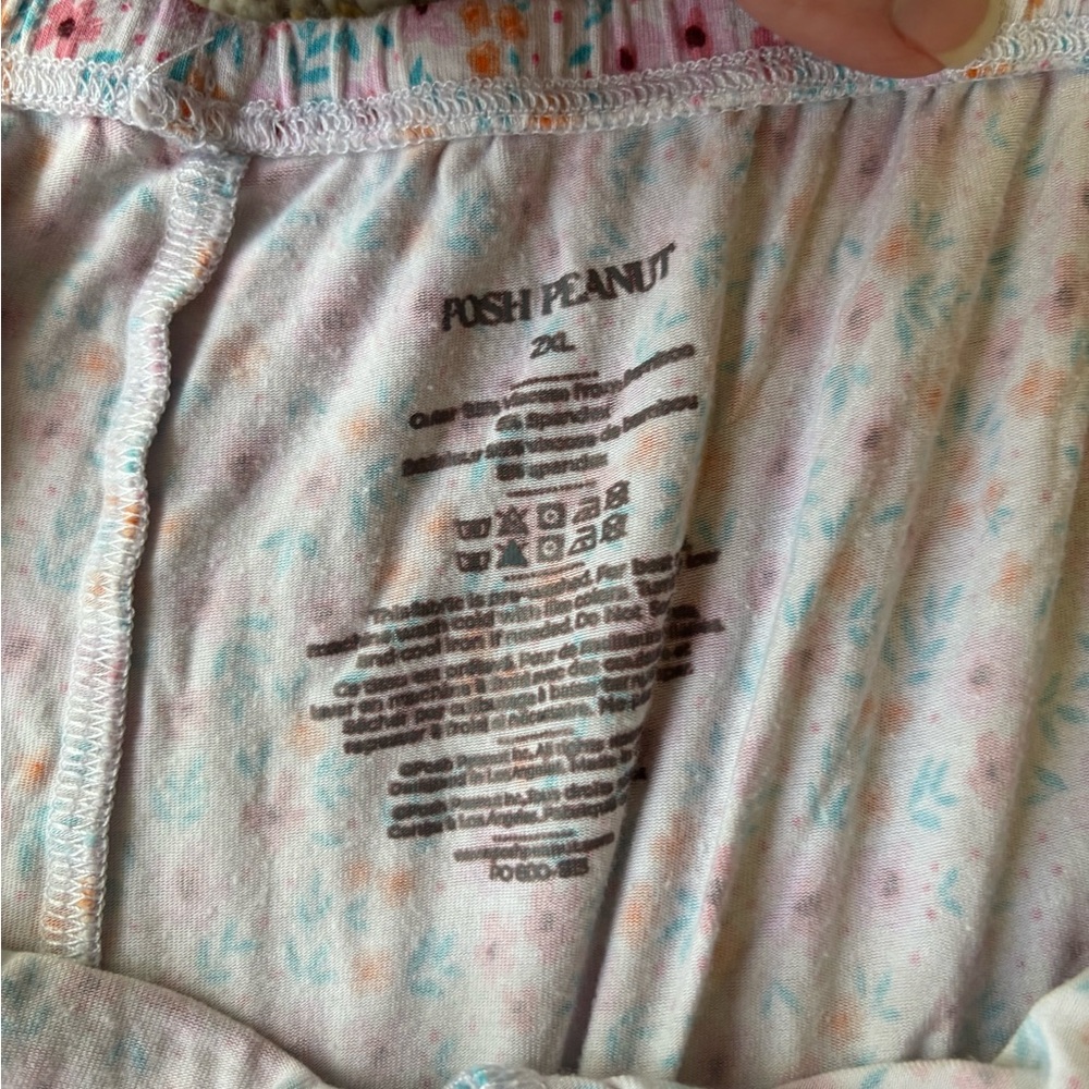 Posh Peanut Multicolor Floral Pajama Set - Picture 5 of 6